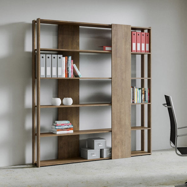 acquista Libreria Moderna 5 Ripiani 178x36x204 cm in nobilitato Marrone