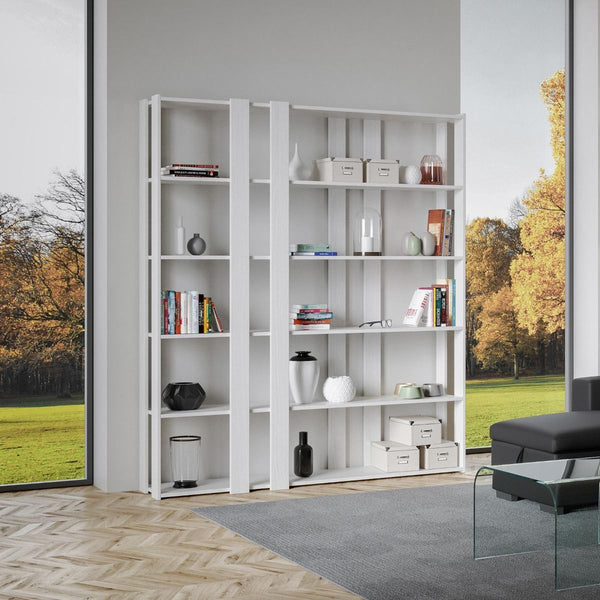 Libreria Moderna 5 Ripiani 178x36x204 cm in nobilitato Bianco acquista