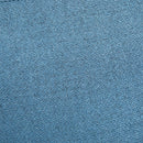 Poltrona Imbottita 76x68x80 cm  in Tessuto Effetto Lino Blu-4