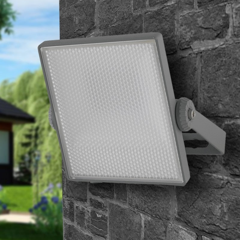 Proiettore Alluminio Silver Rettangolare Tenuta Stagna Esterno Led 20 watt Luce Naturale Intec LED-ELIOS/20W-2