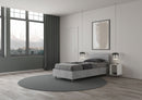 Letto Singolo Testata Dritta Ankel Grigio Varie Misure-3