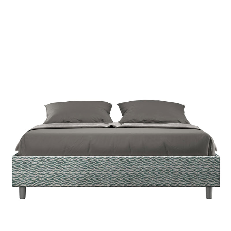 Letto Matrimoniale Azelia Aragona 7 Azzurro Varie Misure-1