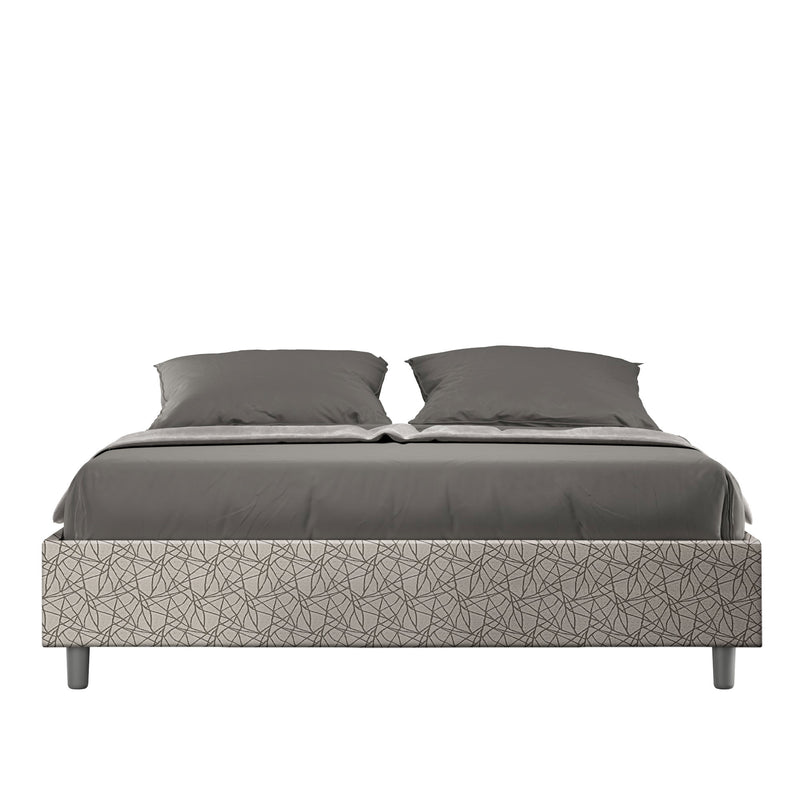 Letto Matrimoniale Azelia Era 02 Grigio Varie Misure-1