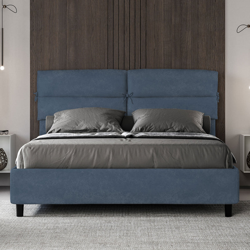 Letto Matrimoniale Nandy Blu Varie Misure-2