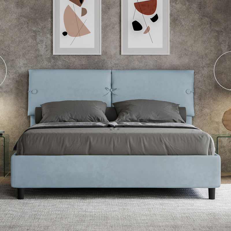 Letto Matrimoniale Sleeper Azzurro Varie Misure-2