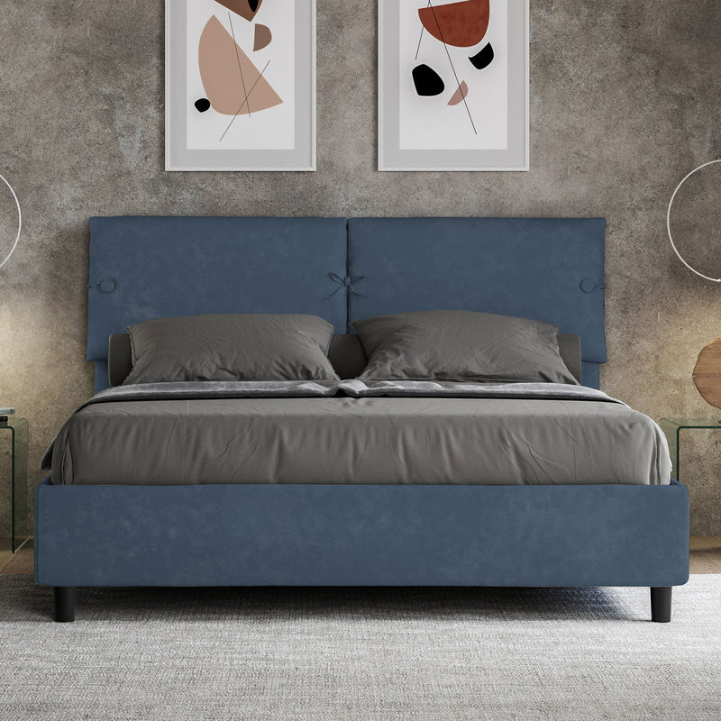 Letto Matrimoniale Sleeper Blu Varie Misure-2