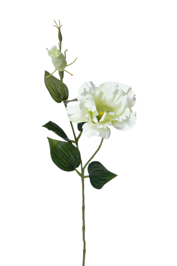 sconto Lot de 12 Branches de Lisianthus Artificielles 2 Fleurs H 60 cm