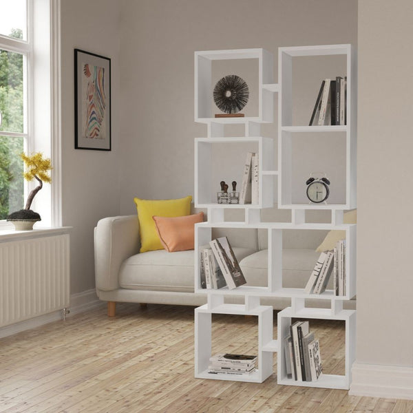 Libreria Moderna 79x166,5 cm in MDF Rail Bianco acquista