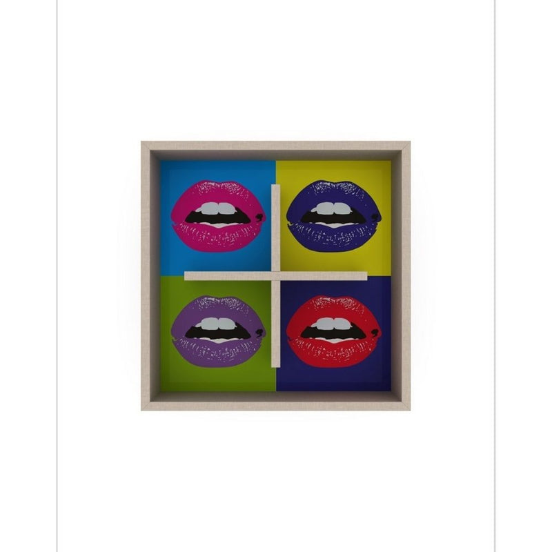 Libreria pensile Kiss 60x60x16 cm-2