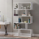 Libreria 90x157h cm 5 ripiani Volans bianca  -2