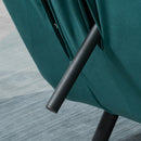 Divano Letto 2 Posti 102x73x81 cm in Tessuto Effetto Velluto Verde-8