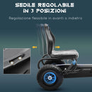 Go-Kart a Pedali per Bambini con Sedile Regolabile Blu-4