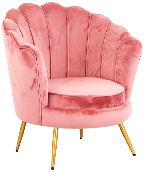 Fauteuil 80x86 cm en Velours Magenta sconto