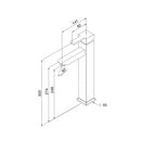 Rubinetto Miscelatore Monocomando Lavabo in Ottone Quadra Cromato-2