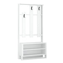 Mobile ingresso 90x36x180 cm Chester bianco-2