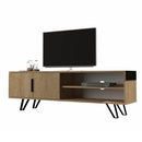 Mobile porta TV 160x35x49 cm Foot rovere-4