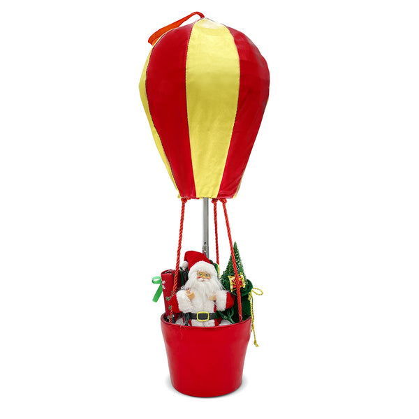 online Père Noël avec Montgolfière H60 cm avec Lumières et Sons