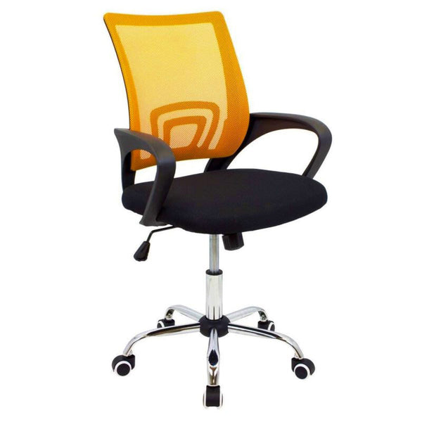 Chaise de bureau en nylon orange sconto