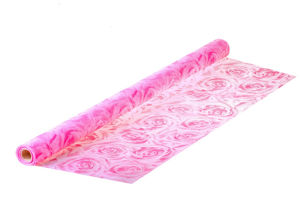 Lot de 2 rouleaux de tissu déco avec roses, longueur 10 m prezzo