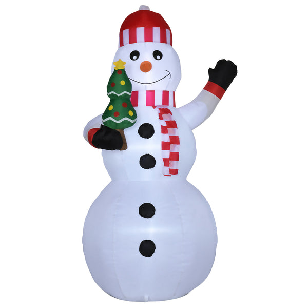 Bonhomme de neige gonflable 93x83x180 cm avec lumières LED pour extérieur et intérieur prezzo