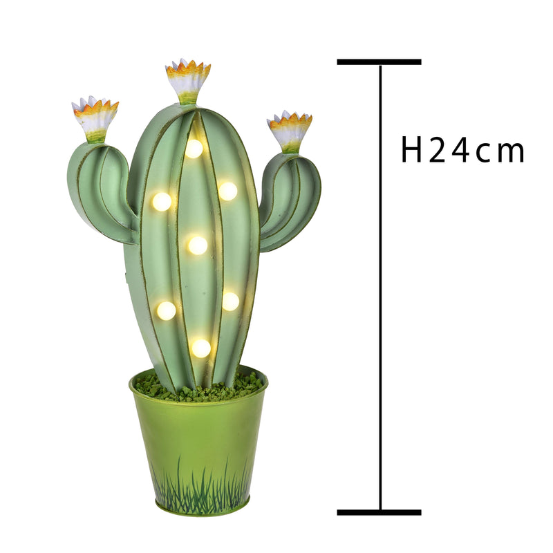 Lampada Cactus con Luci H 24 cm-2