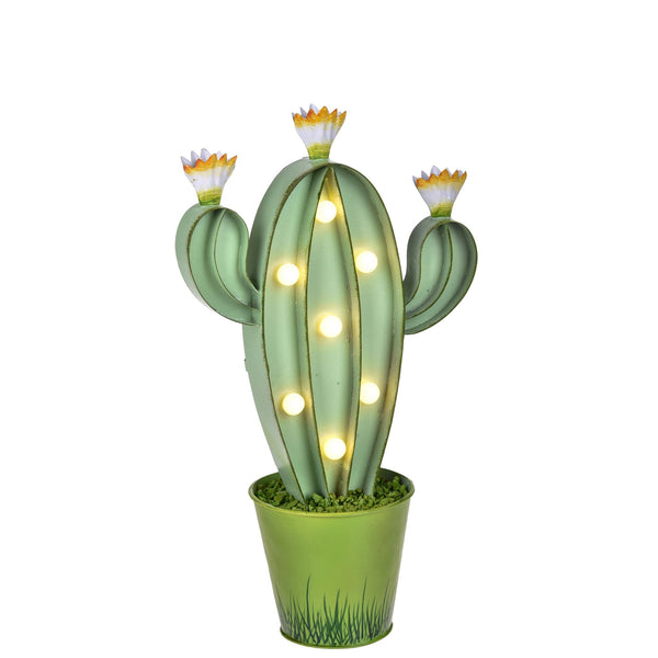 acquista Lampe Cactus avec Lumières H 24 cm