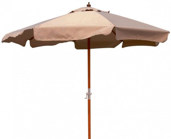 Ø3m Bauer Island Parasol Central de Jardin en Bois Ecru sur Mât acquista