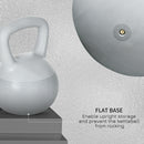 Kettlebell per Allenamento 10 Kg in PVC e Sabbia Metallica Grigio-5