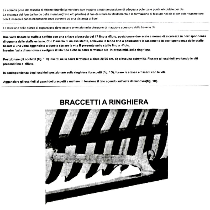 Tenda da Sole a Caduta 2x2,5m Tessuto in Poliestere Disegno P3011-4