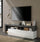 Meuble TV Mogol oxyde blanc brillant 184x42x58H