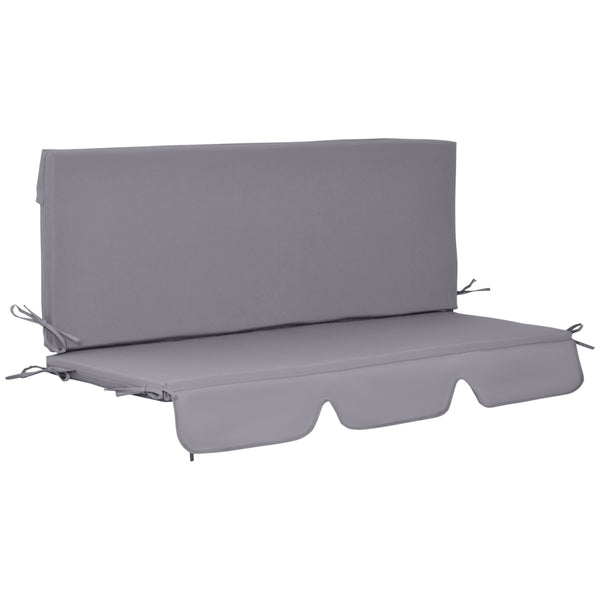 prezzo Cuscino per Dondolo da Giardino 130x45x5 cm in Poliestere Grigio