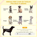 Cuccia da Eterno per Cani 121x77x78 cm con Terrazza Scaletta e Finestra Grigio chiaro-4