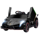 Macchina Elettrica per Bambini 12V con Licenza Lamborghini Veneno Nero-1