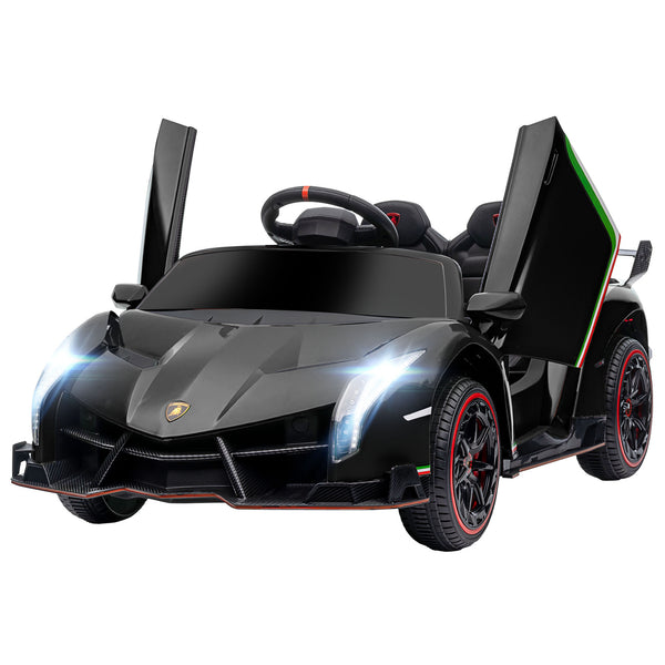 Macchina Elettrica per Bambini 12V con Licenza Lamborghini Veneno Nero sconto