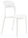 Lot de 4 chaises de jardin en polypropylène blanc Vandi