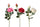 Set 12 Rose Artificiali con 2 Fiori 46 cm