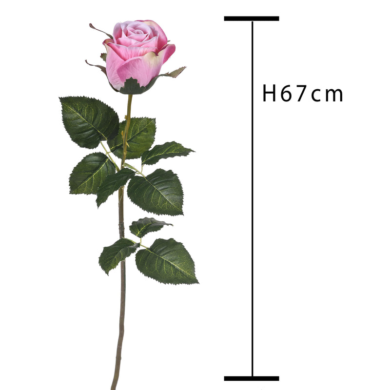 Set 8 Rose Artificiali Bacarat H 67 cm-2