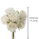 Set 72 Rose Bianche Artificiali H 135 cm-2