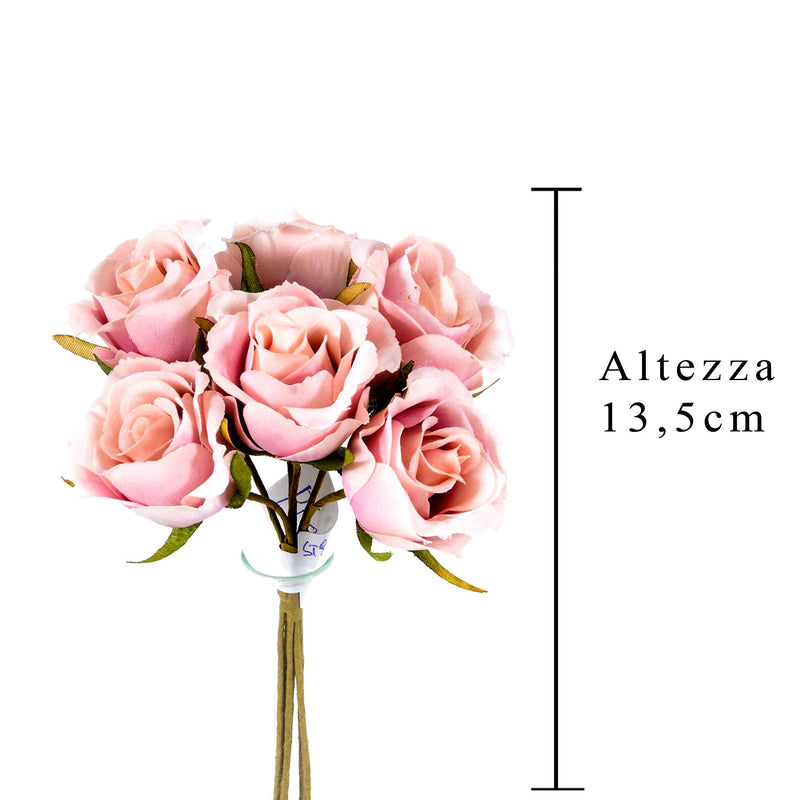 Set 72 Rose Rosa Artificiali H 135 cm-2