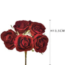 Set 72 Rose Rosse Artificiali H 135 cm-2