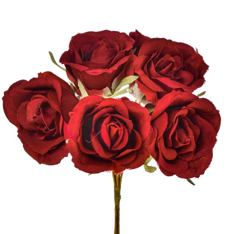 Set 72 Rose Rosse Artificiali H 135 cm-1