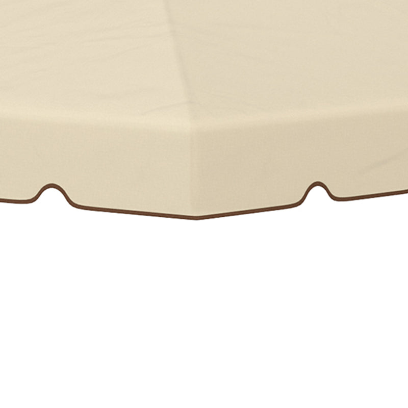 Tetto di Ricambio per Gazebo da Giardino 3x3m in Poliestere Beige-9