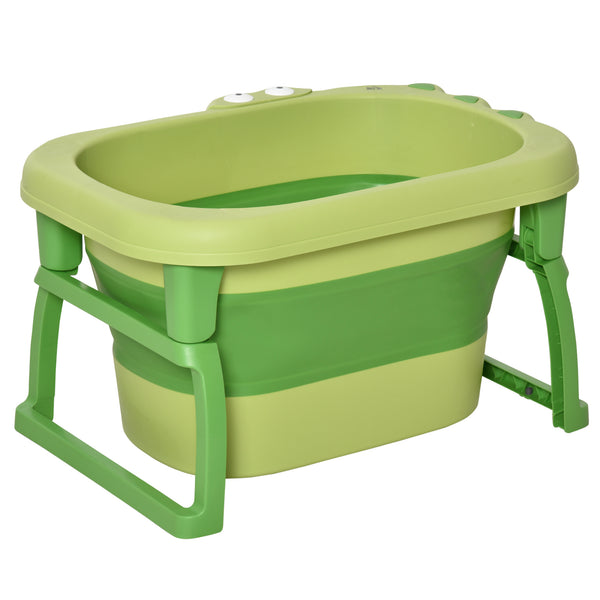 sconto Baignoire bébé pour enfant 75,3x55,4x43 cm antidérapante pliable vert