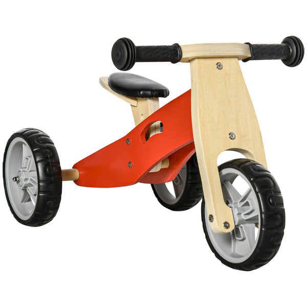 acquista Tricycle enfant sans pédales en bois rouge