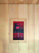 Sauna Finlandese Monoposto ad Infrarossi 90x90 cm in Legno di Abete Saulo-3