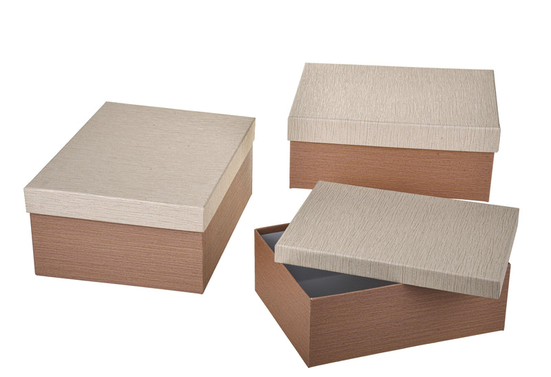 Set 3 Scatole Rettangolare 40x31x18 cm-1