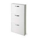 Scarpiera Serena 108x65x15 cm 3 ante bianco frassinato-1