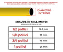 Tubo da Giardino per Irrigazione con Accessori 4 Strati in PVC Antitorsione Match Giallo Varie Misure-3