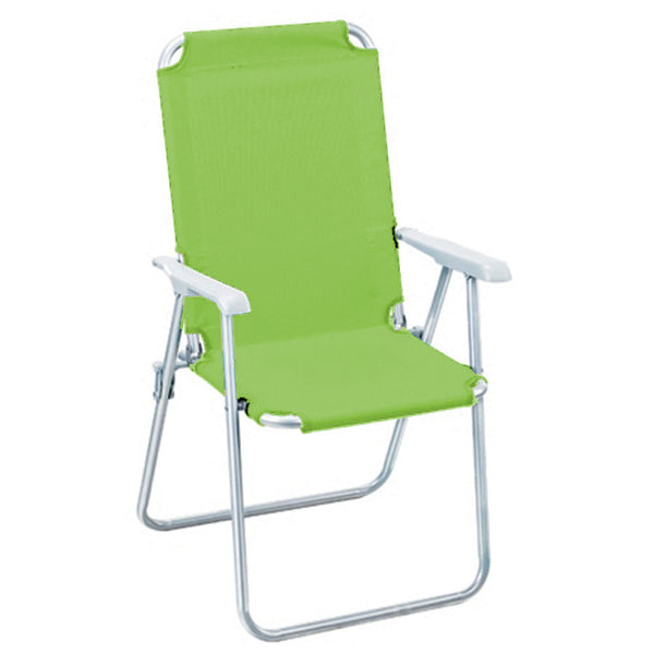 Chaise en Tissu Texilène Vert Chaise Pliante en Acier Mer Plage Piscine Camping online