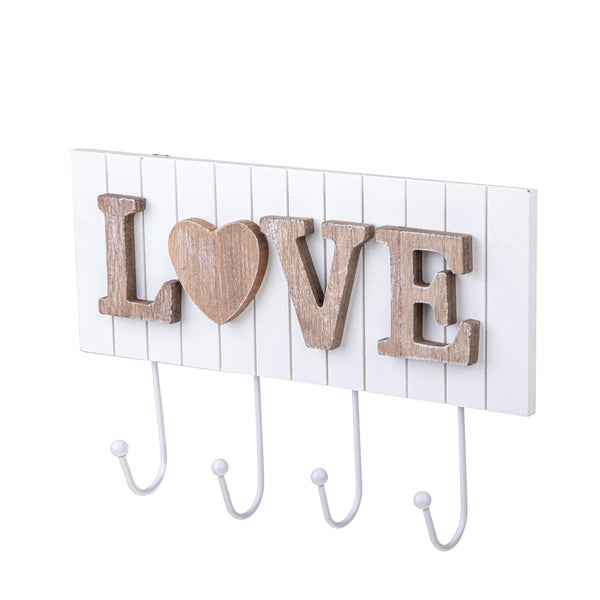 Lot de 2 cintres avec inscription Love H 19 cm prezzo